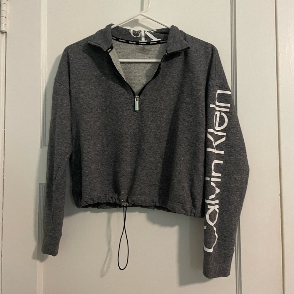 Calvin Klein Gray Long Sleeve Top - Picture 1 of 4